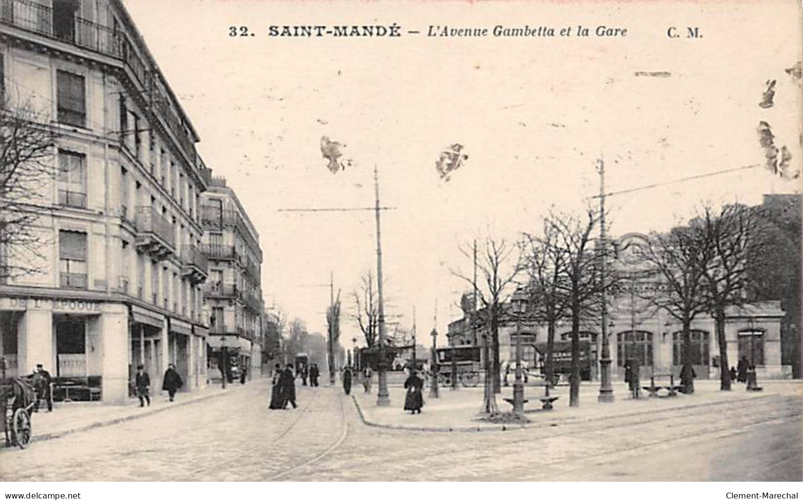 SAINT MANDE - L'Avenue Gambetta Et La Gare - Très Bon état - Saint Mande