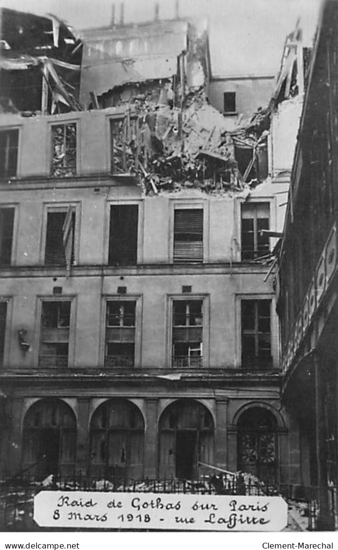 PARIS - Raid De Gothas Sur Paris - Rue Laffitte - 8 Mars 1918 - Très Bon état - Distrito: 09