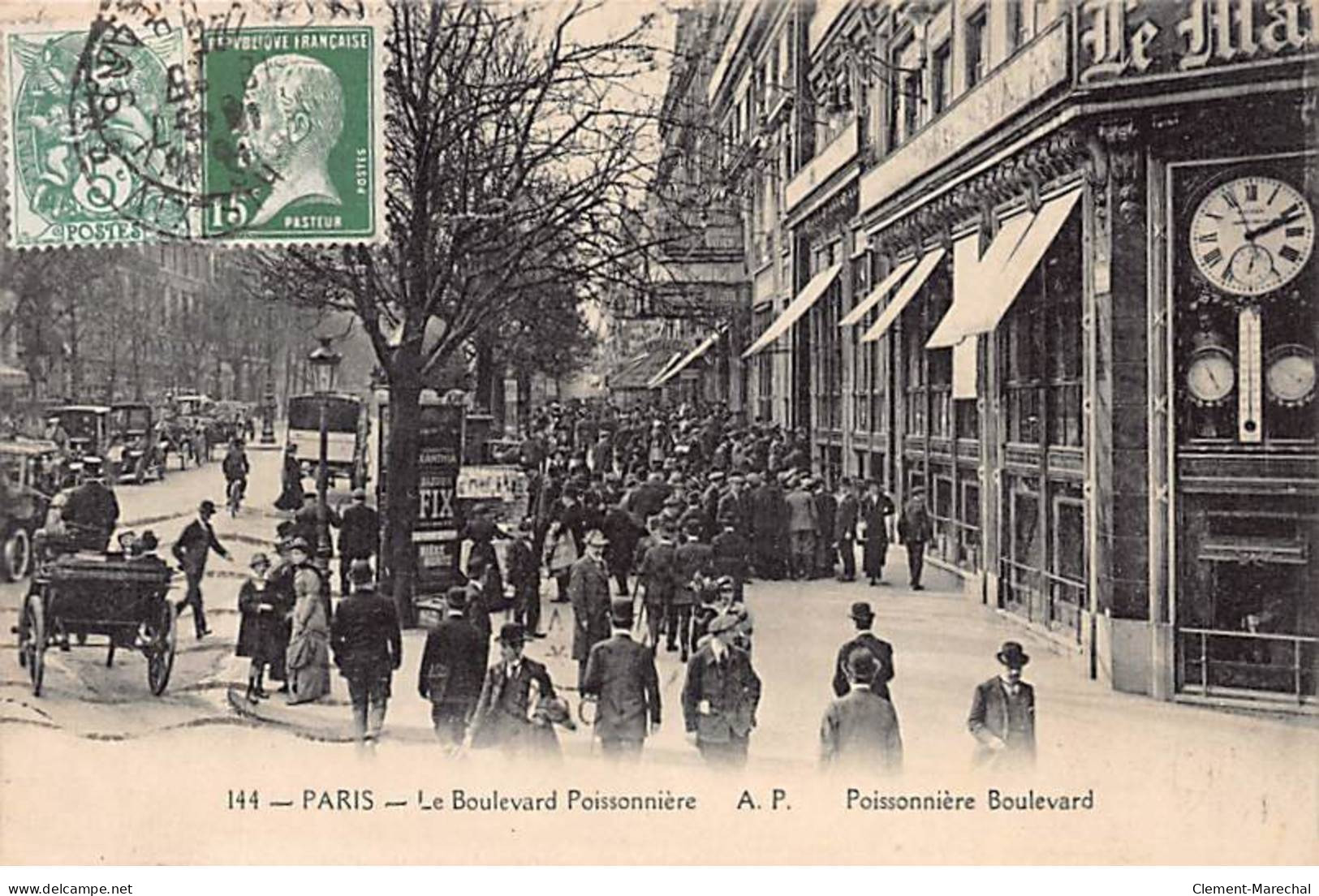 PARIS - Le Boulevard Poissonnière - Très Bon état - Arrondissement: 09