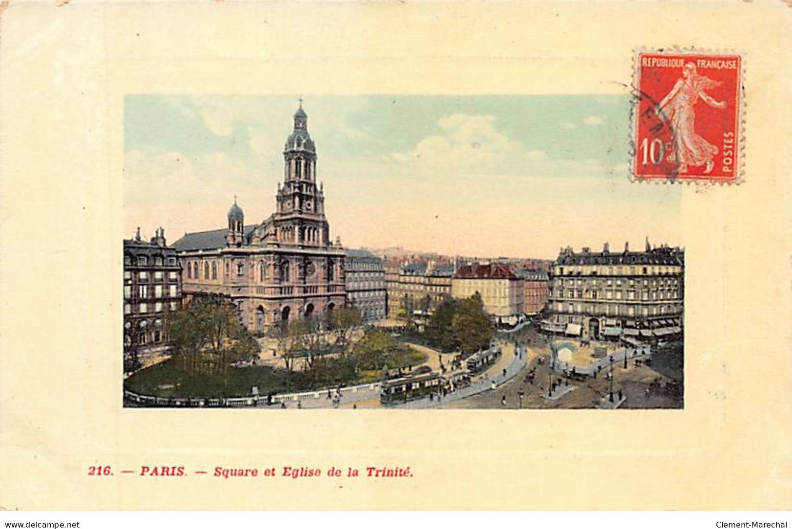 PARIS - Square Et Eglise De La Trinité - Très Bon état - Paris (09)
