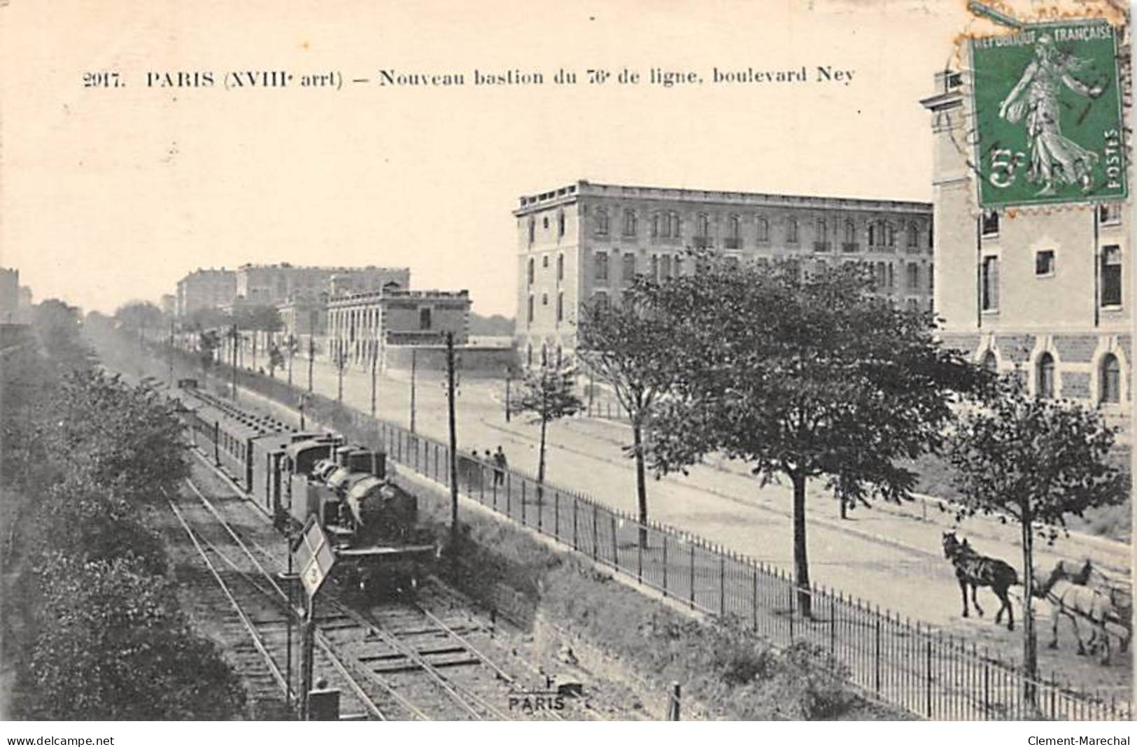 PARIS - Nouveau Bastion Du 76e De Ligne - Boulevard Ney - Très Bon état - Distretto: 18