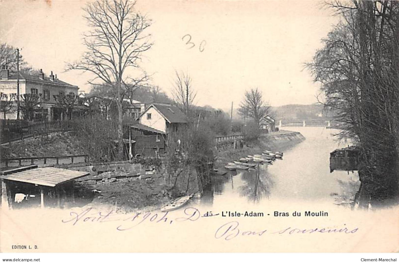 L'ISLE ADAM - Bras Du Moulin - état - L'Isle Adam