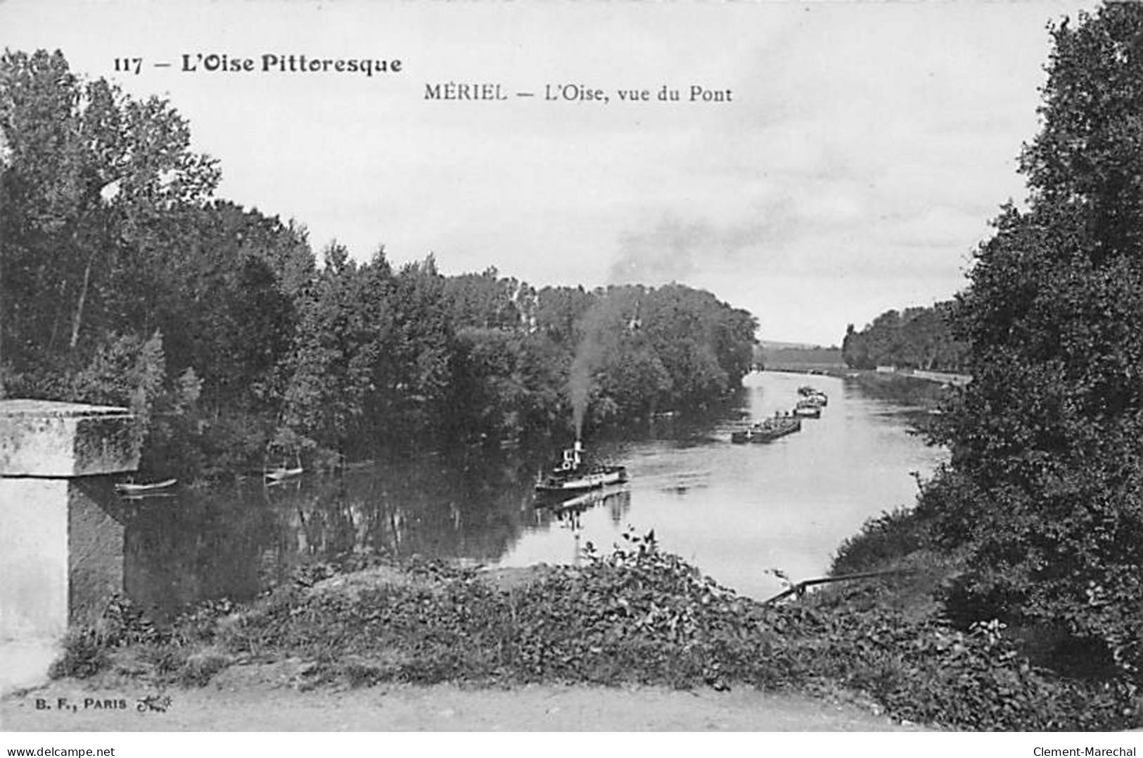 MERIEL - L'Oise, Vue Du Pont - Très Bon état - Meriel