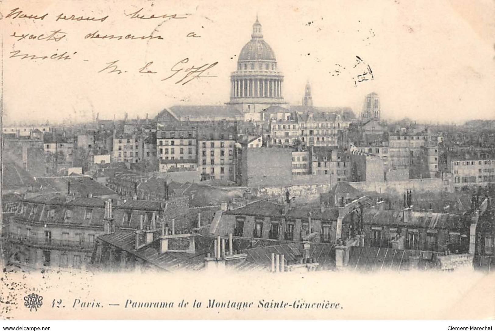 PARIS - Panorama De La Montagne Sainte Geneviève - Très Bon état - District 05