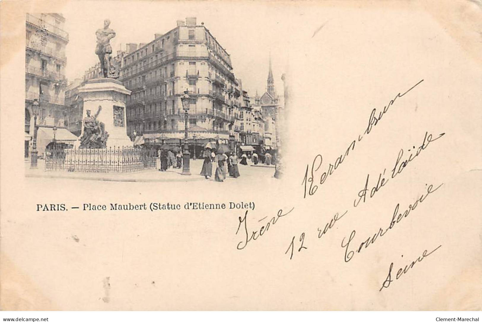 PARIS - Place Maubert - Statue Etienne Dolet - Très Bon état - Arrondissement: 05