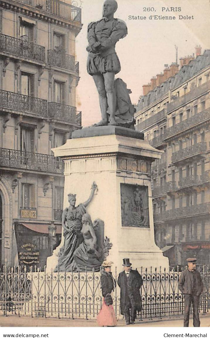 PARIS - Statue D'Etienne Dolet - Très Bon état - District 05