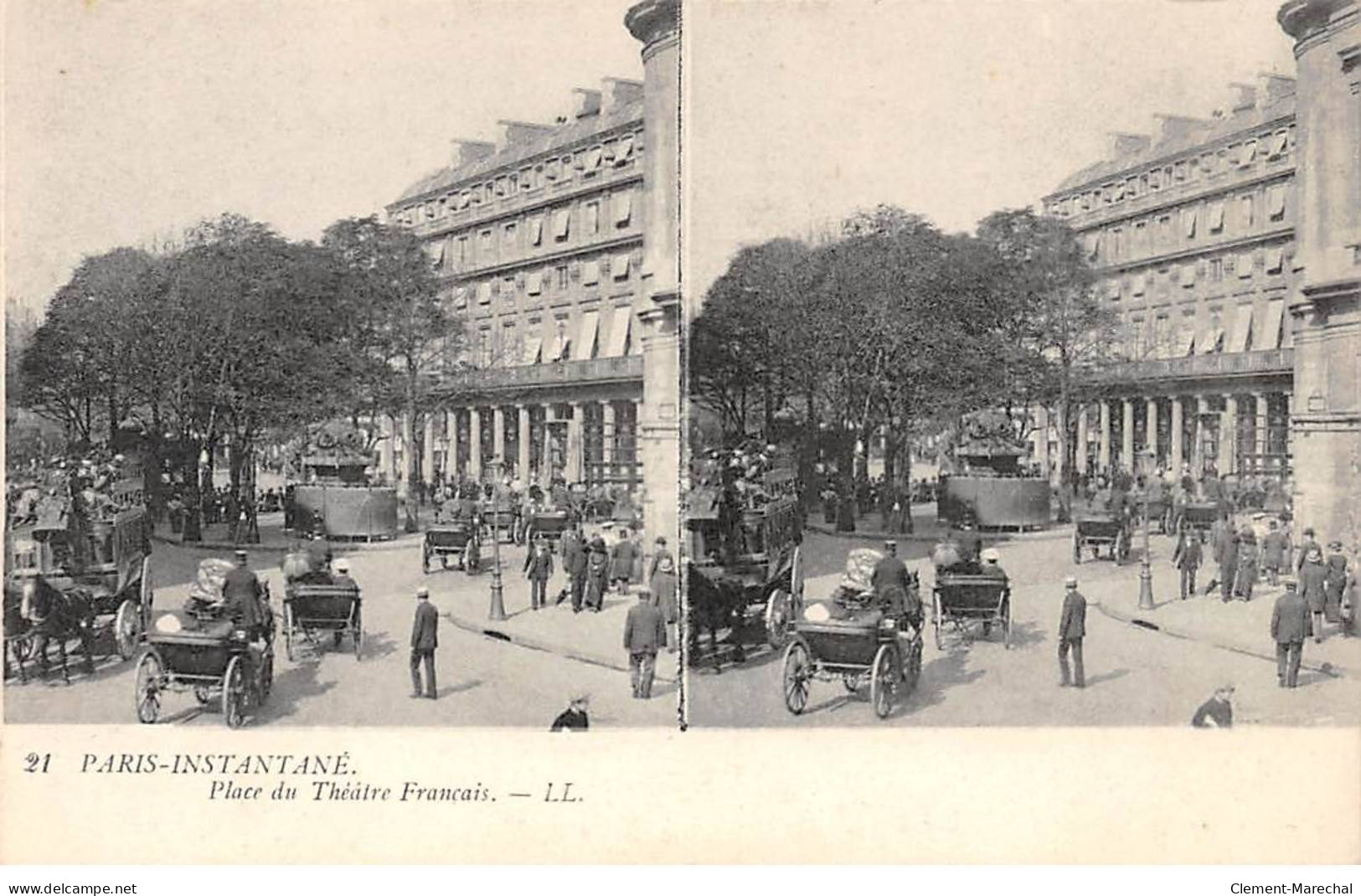 PARIS Instantané - Place Du Théâtre Français - Très Bon état - Arrondissement: 04