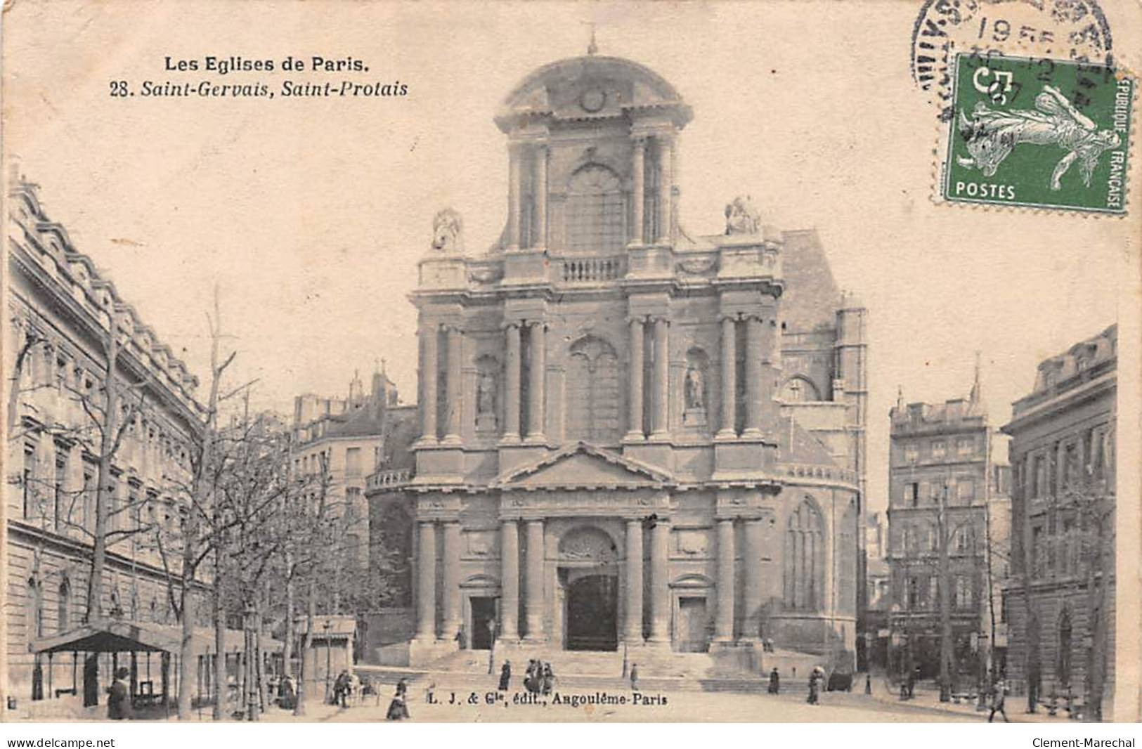 PARIS - Les Eglises De Paris - Saint Gervais - Saint Protais - Très Bon état - District 04
