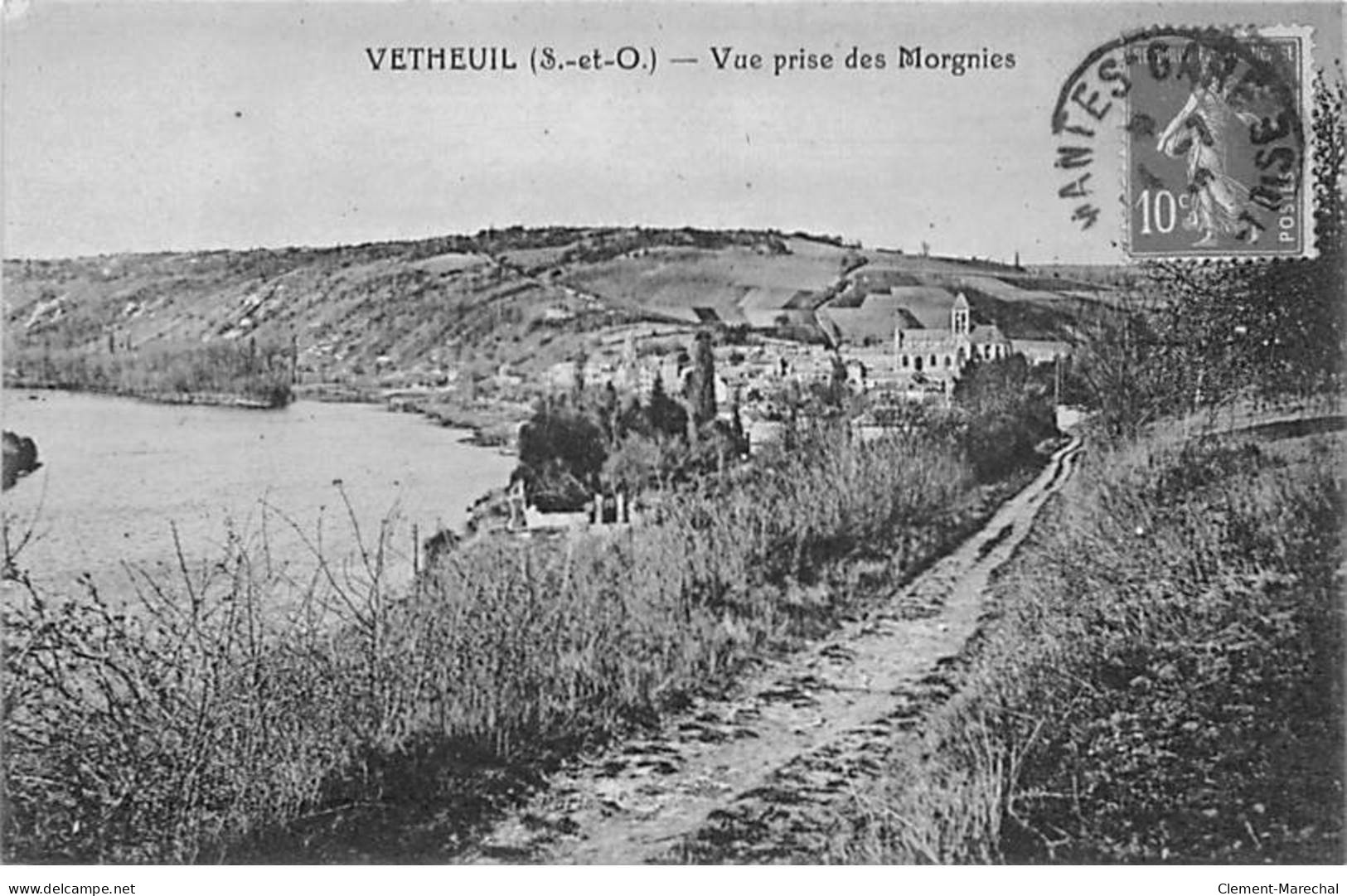 VETHEUIL - Vue Prise Des Morgnies - Très Bon état - Vetheuil