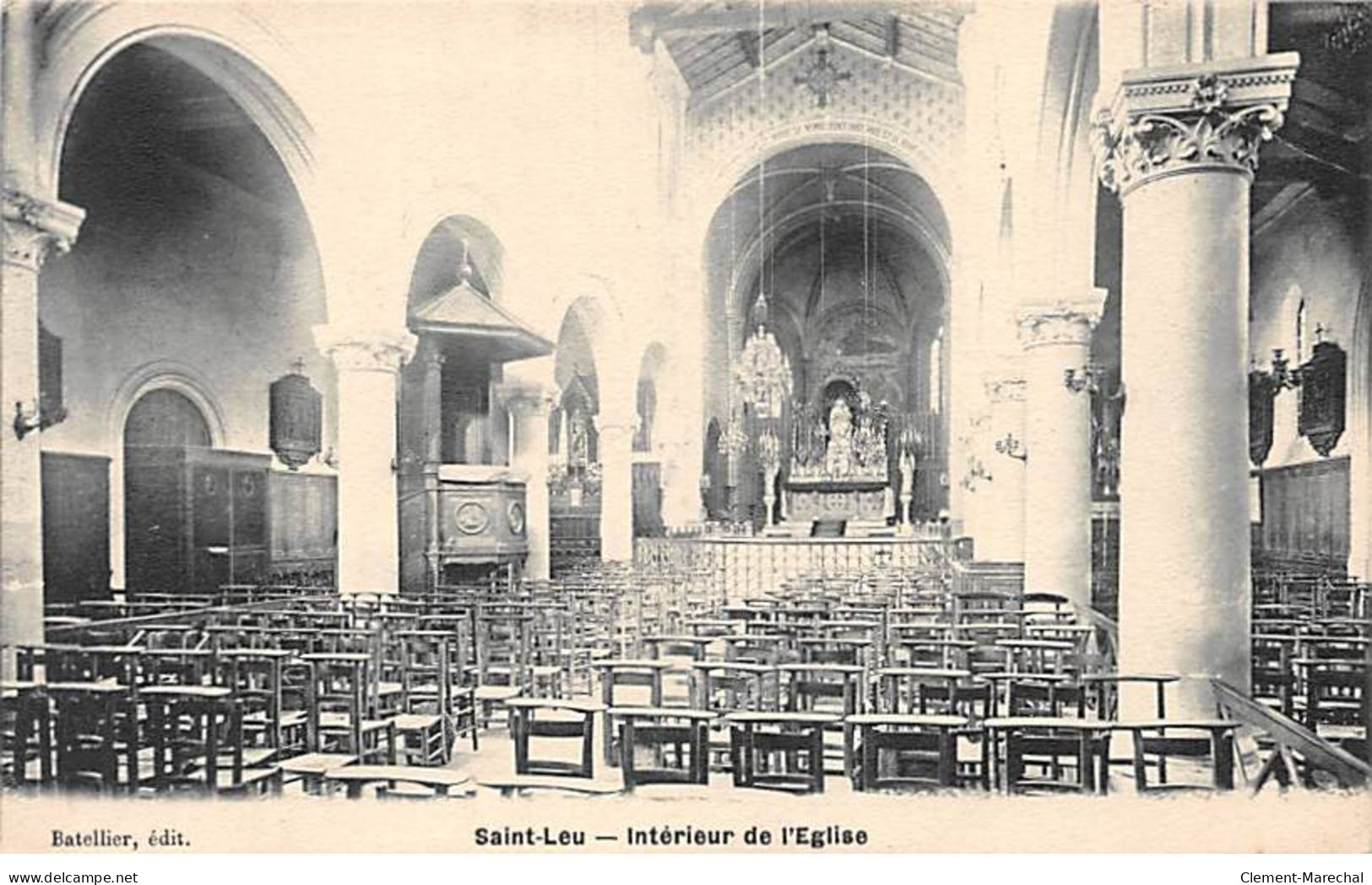 SAINT LEU - Intérieur De L'Eglise - Très Bon état - Saint Leu La Foret