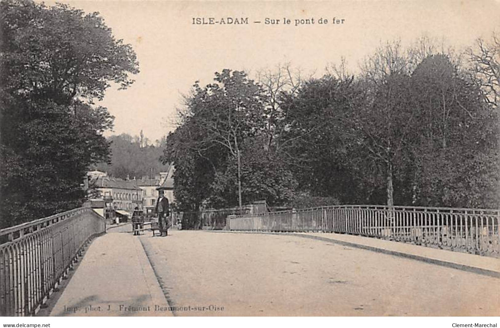 ISLE ADAM - Sur Le Pont De Fer - Très Bon état - L'Isle Adam