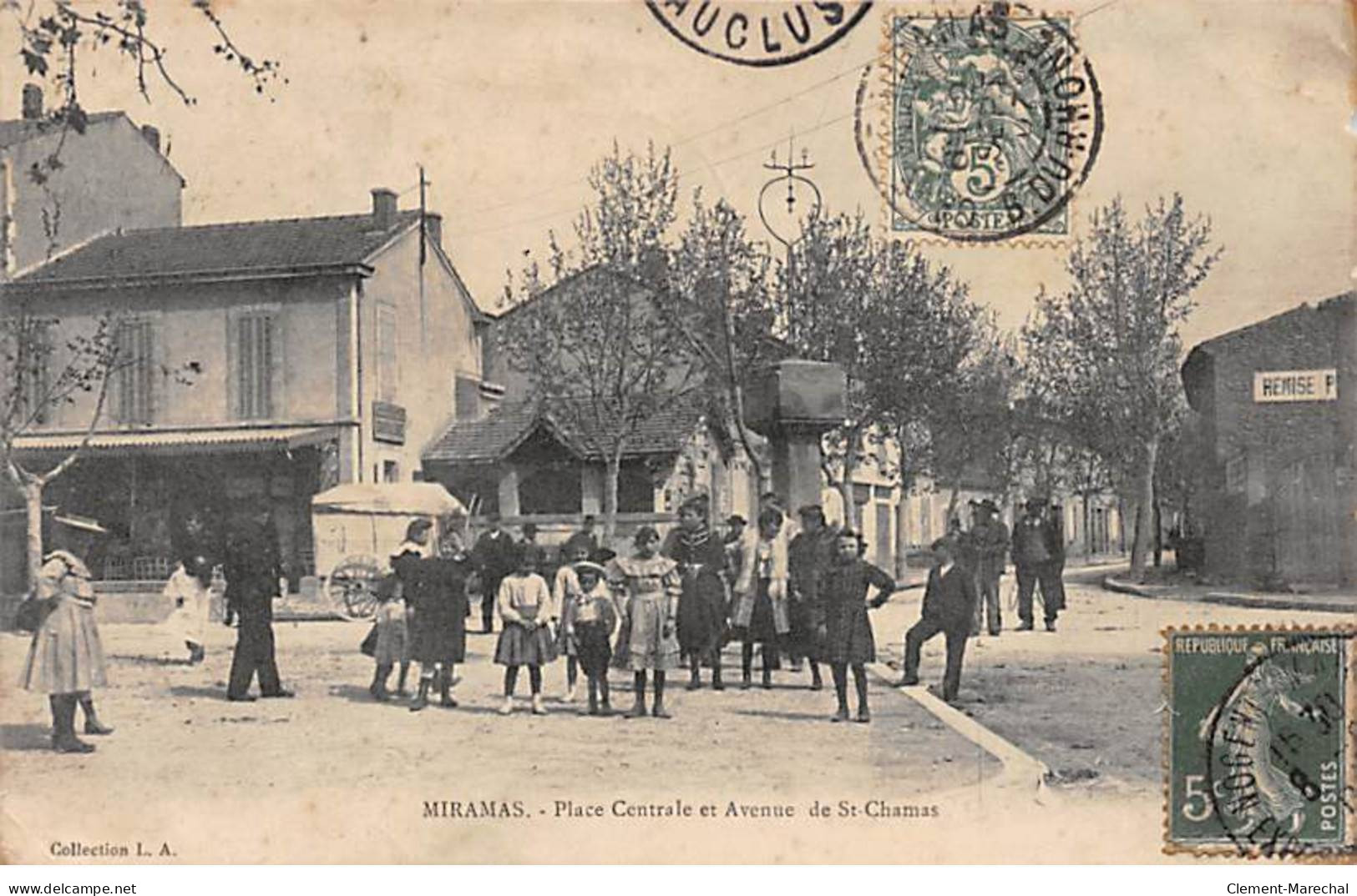 MIRAMAS - Place Centrale Et Avenue De Saint Chamas - Très Bon état - Otros & Sin Clasificación