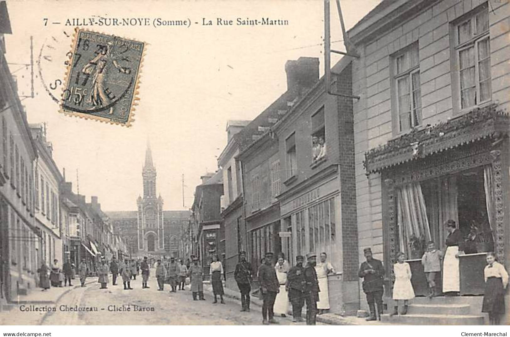 AILLY SUR NOYE - La Rue Saint Martin - Très Bon état - Ailly Sur Noye