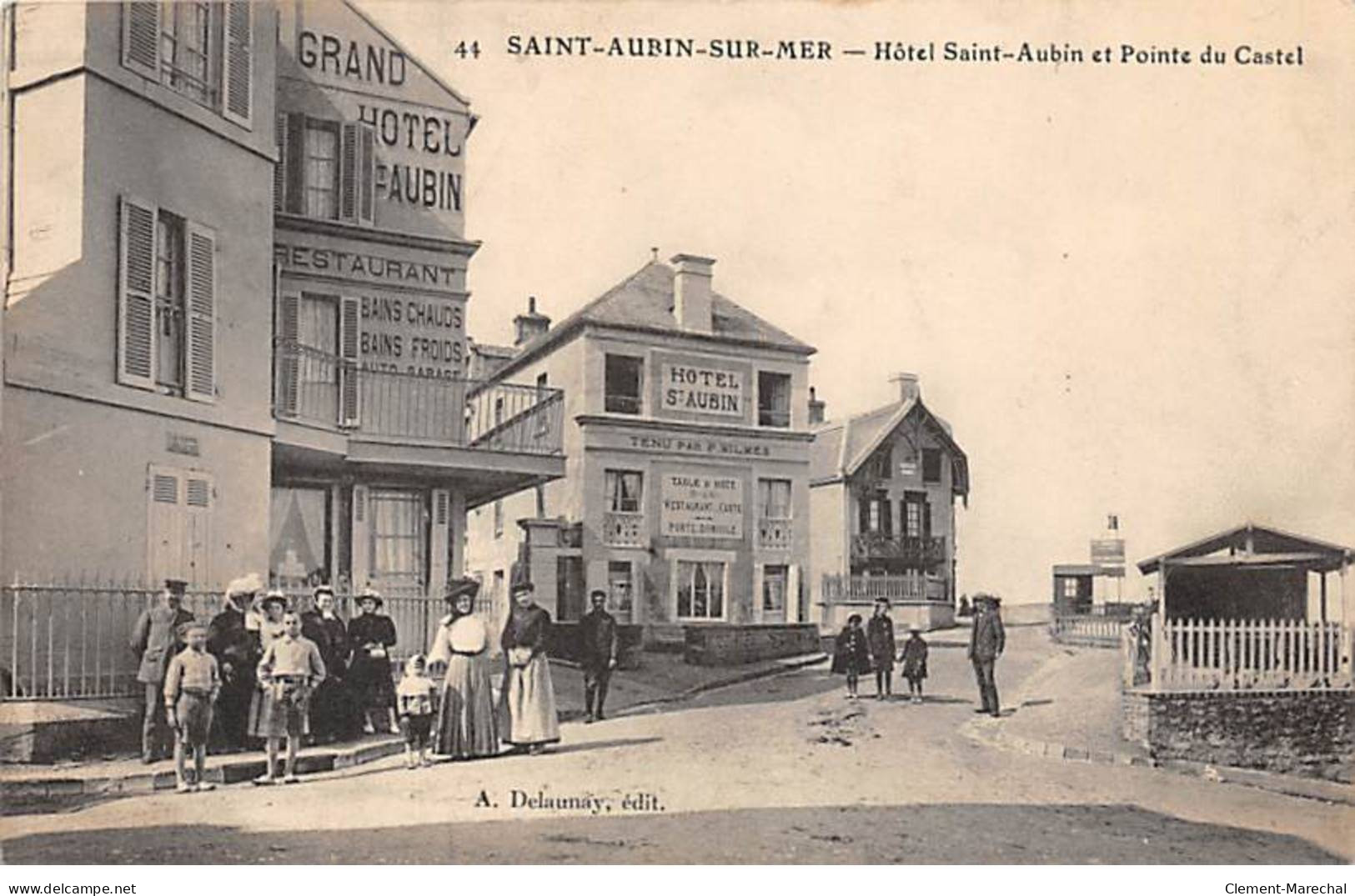 SAINT AUBIN SUR MER - Hôtel Saint Aubin Et Pointe Du Castel - Très Bon état - Saint Aubin