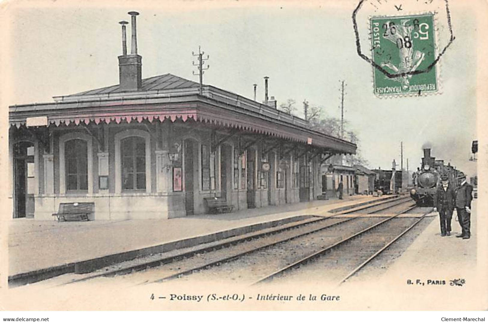 POISSY - Intérieur De La Gare - Très Bon état - Poissy