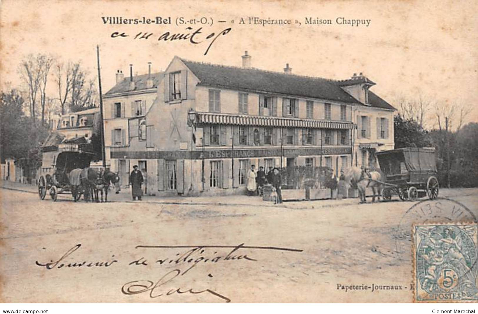VILLIERS LE BEL - " A L'Espérance ", Maison Chappuy - état - Villiers Le Bel
