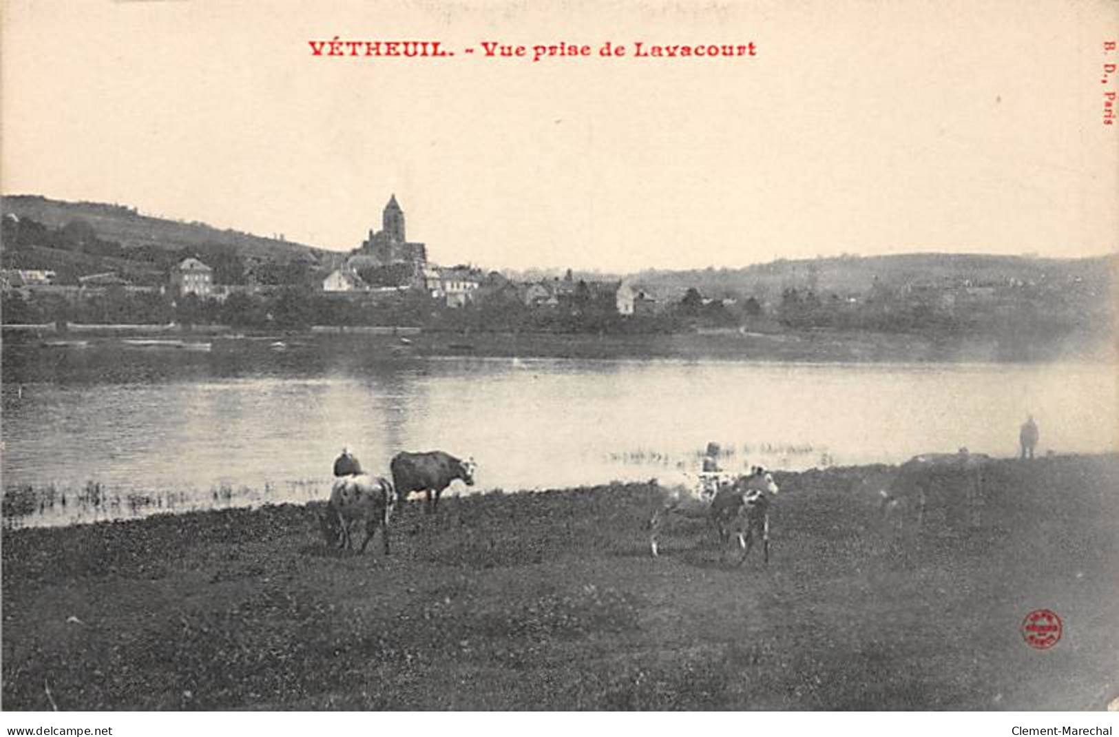 VETHEUIL - Vue Prise De Lavacourt - Très Bon état - Vetheuil