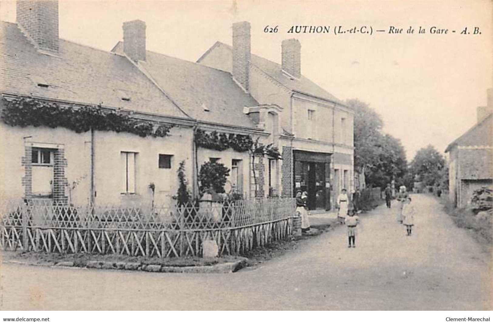 AUTHON - Rue De La Gare - Très Bon état - Autres & Non Classés