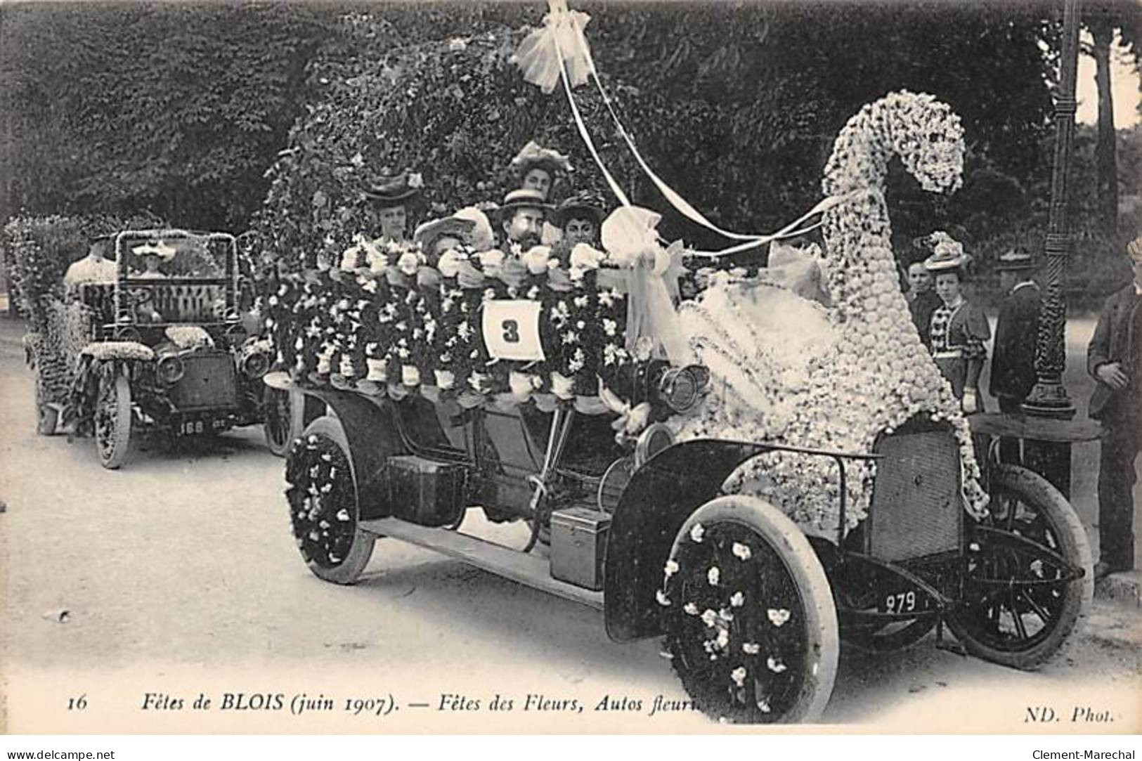 Fête De BLOIS - Juin 1907 - Fêtes Des Fleurs, Autos Fleuri - Très Bon état - Blois