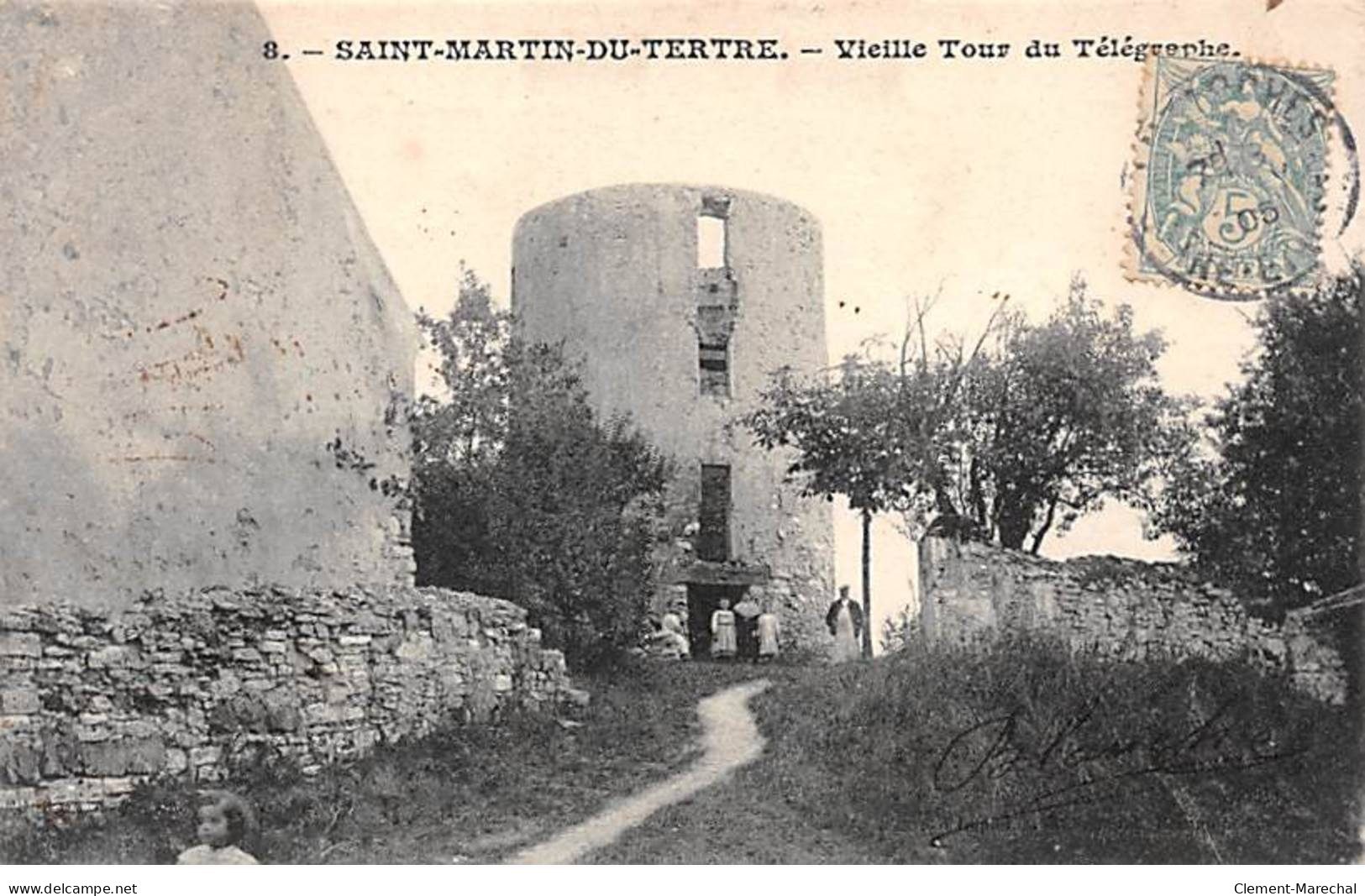 SAINT MARTIN DU TERTRE - Vieille Tour Du Télégraphe - état - Saint-Martin-du-Tertre