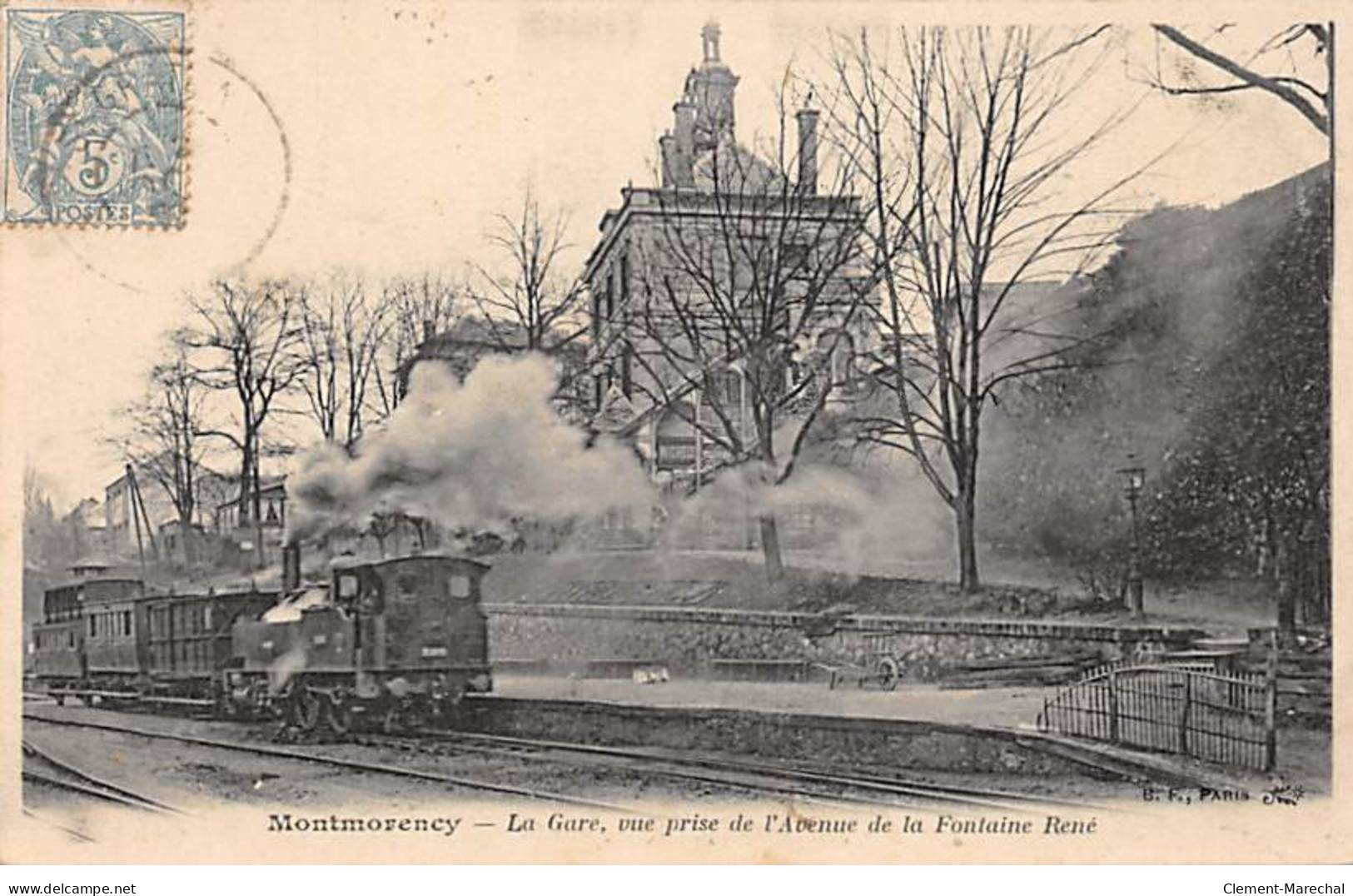 MONTMORENCY - La Gare, Vue Prise De L'Avenue De La Fontaine René - Très Bon état - Montmorency