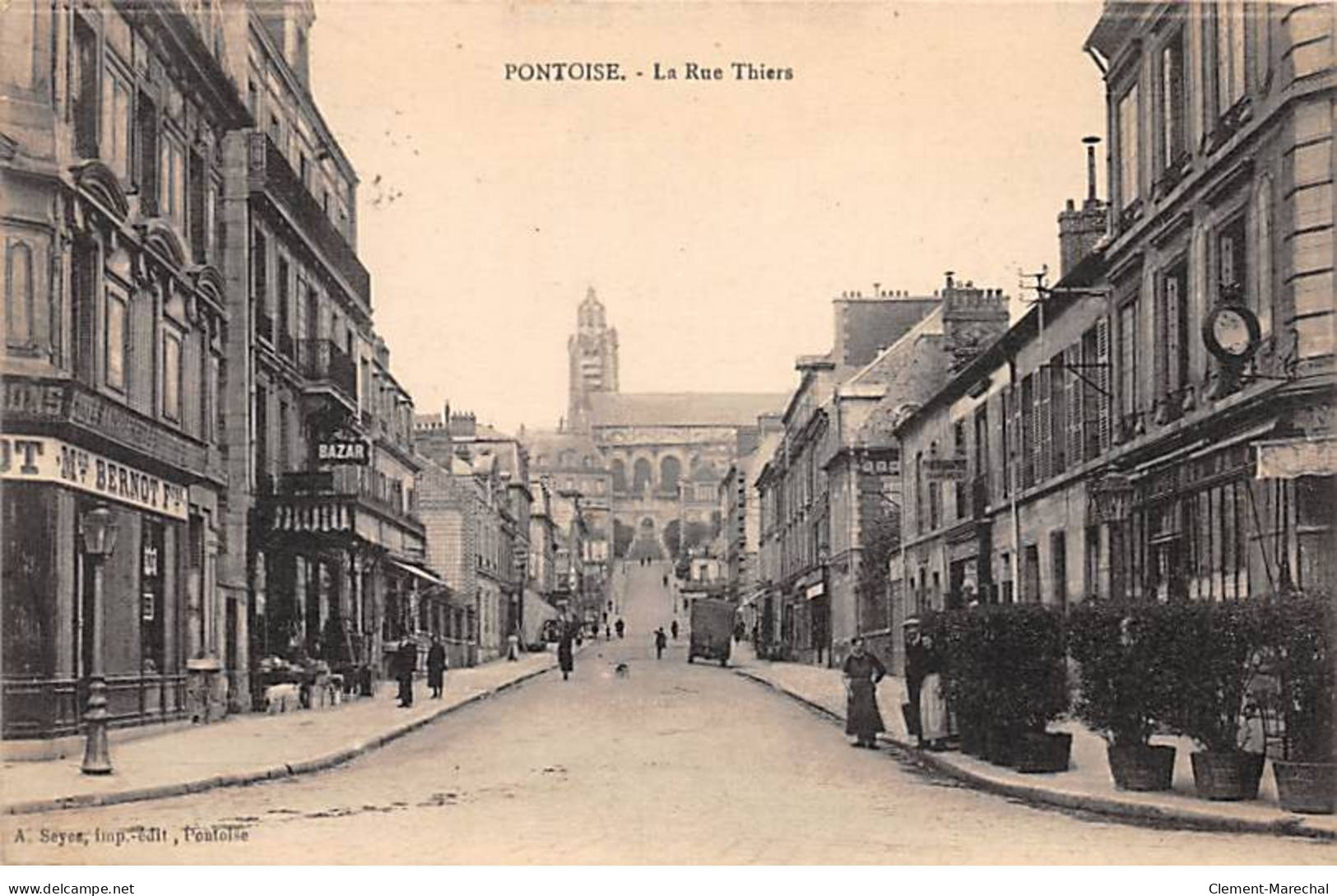 PONTOISE - La Rue Thiers - Très Bon état - Pontoise