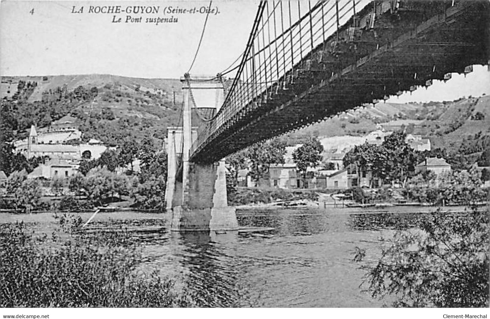 LA ROCHE GUYON - Le Pont Suspendu - Très Bon état - La Roche Guyon