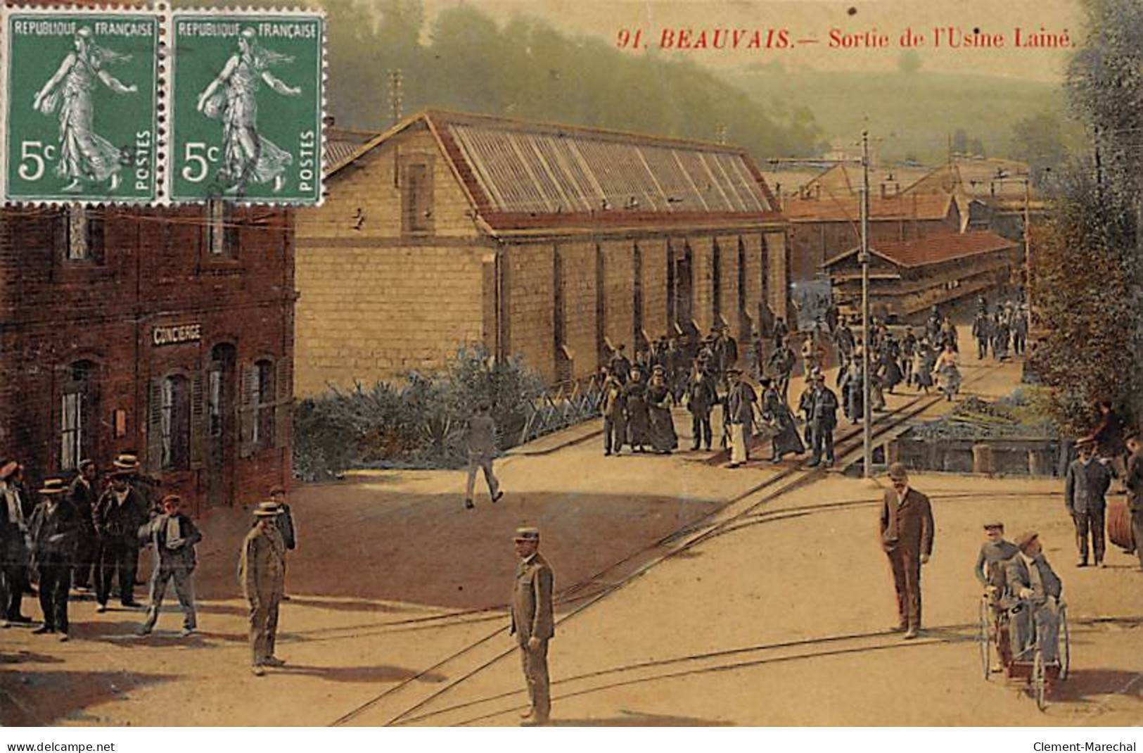 BEAUVAIS - Sortie De L'Usine Lainé - état - Beauvais