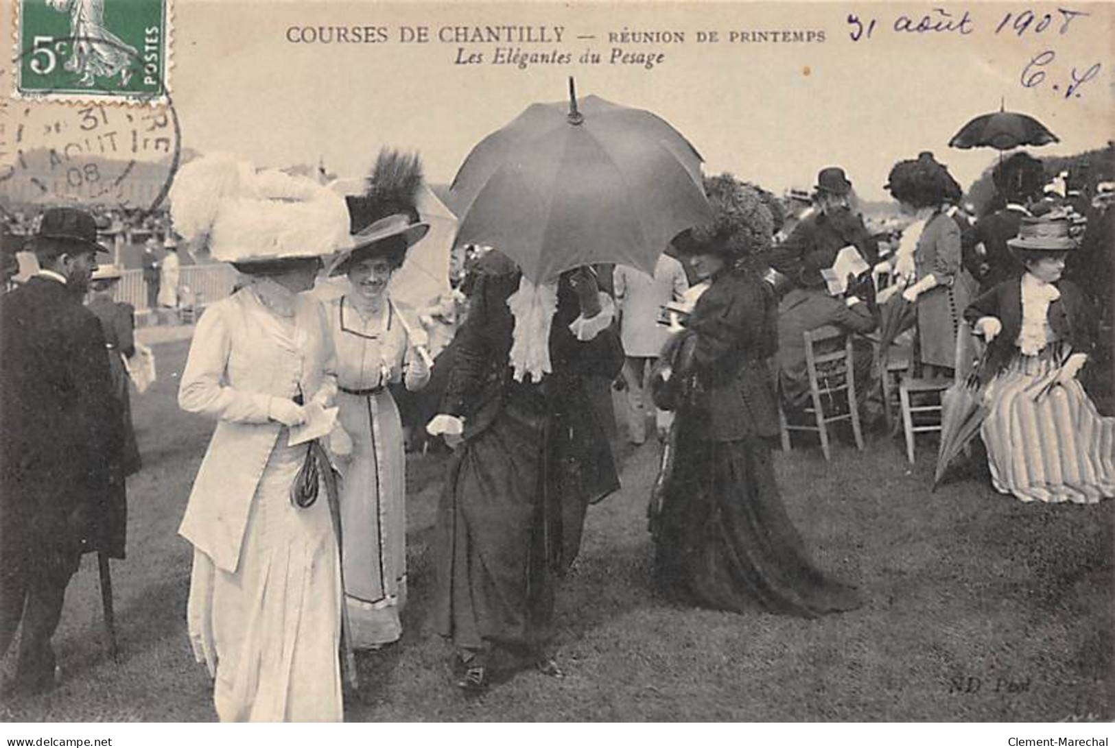 Courses De CHANTILLY - Réunion De Printemps - Les Elégantes Du Pesage - Très Bon état - Chantilly