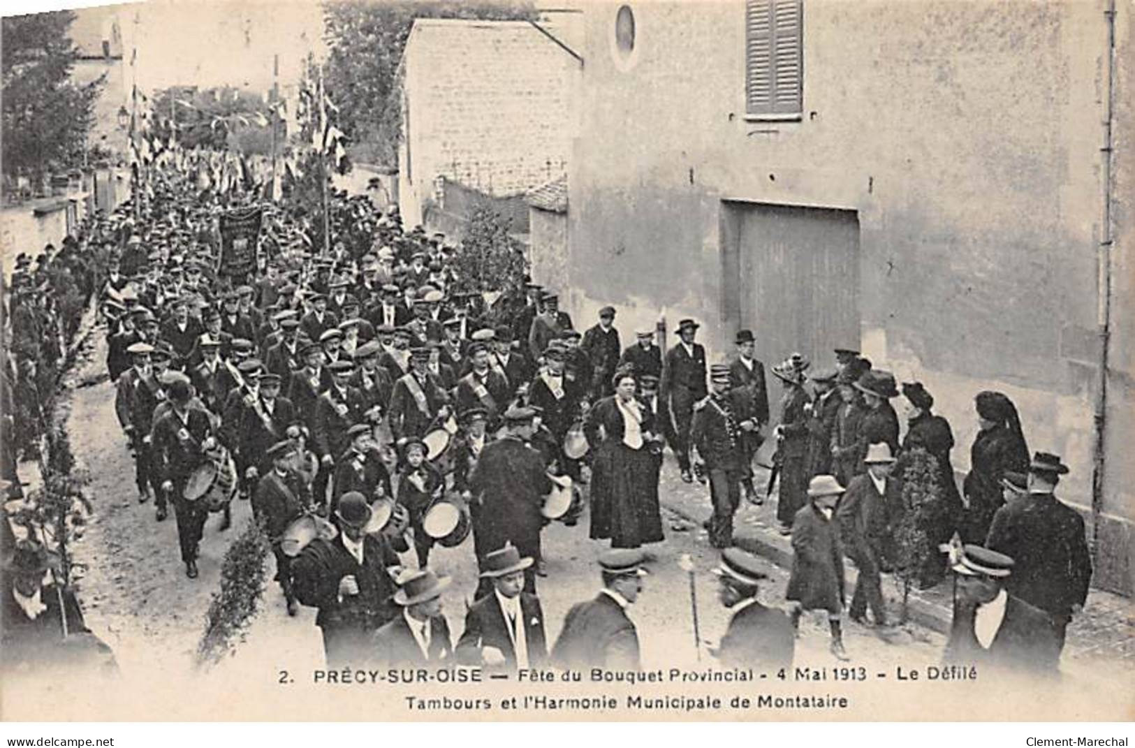 PRECY SUR OISE - Fête Du Bouquet Provincal - 4 Mai 1913 - Le Défilé - Très Bon état - Précy-sur-Oise