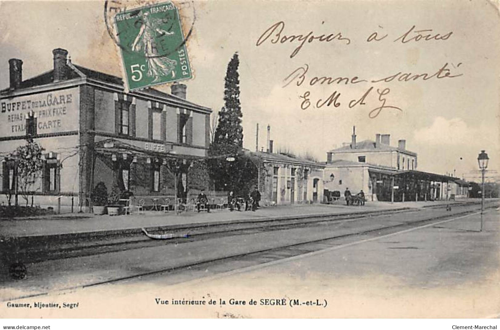 Vue Intérieure De La Gare De SEGRE - Très Bon état - Segre