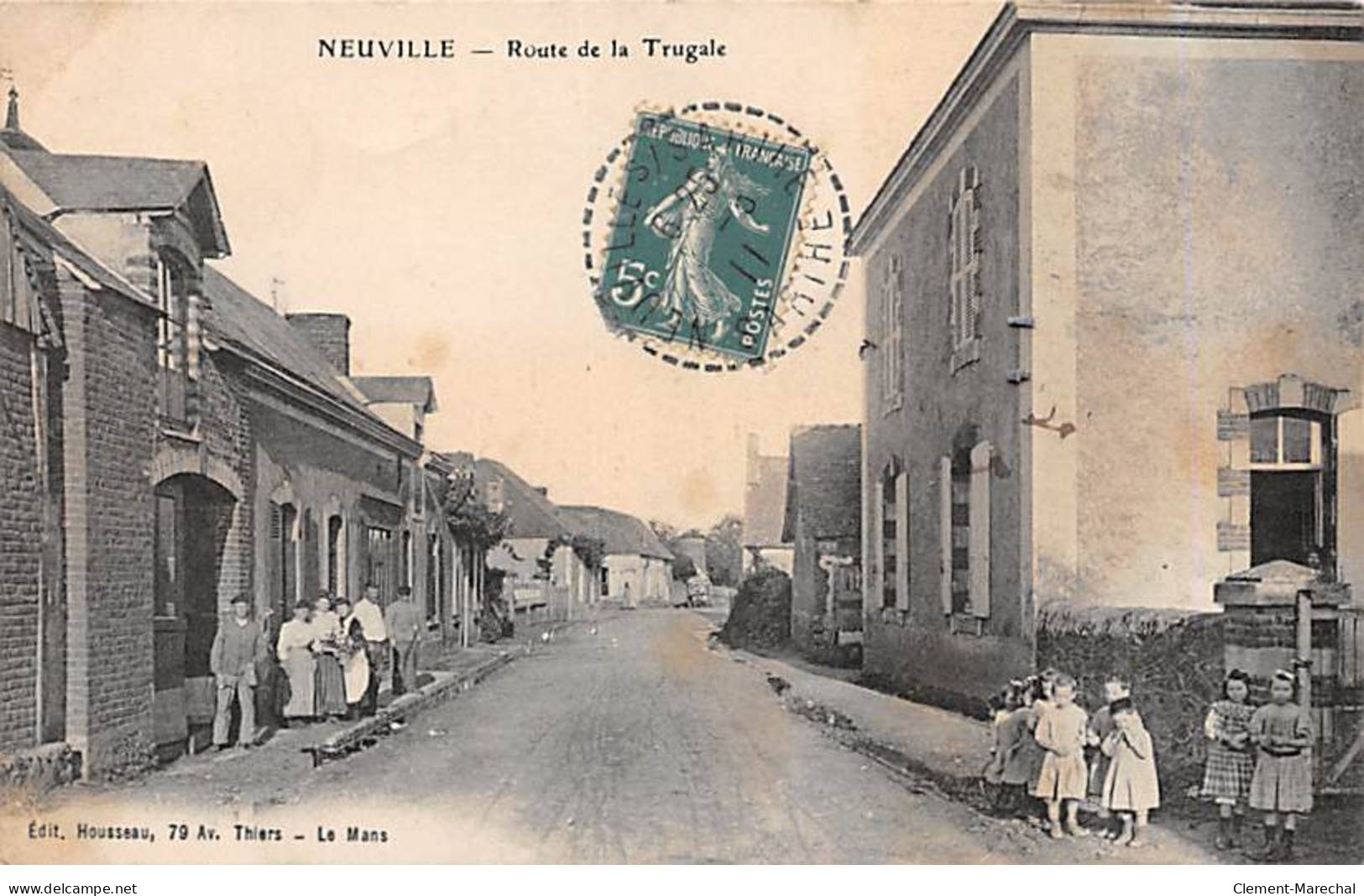 NEUVILLE - Route De La Trugale - Très Bon état - Autres & Non Classés