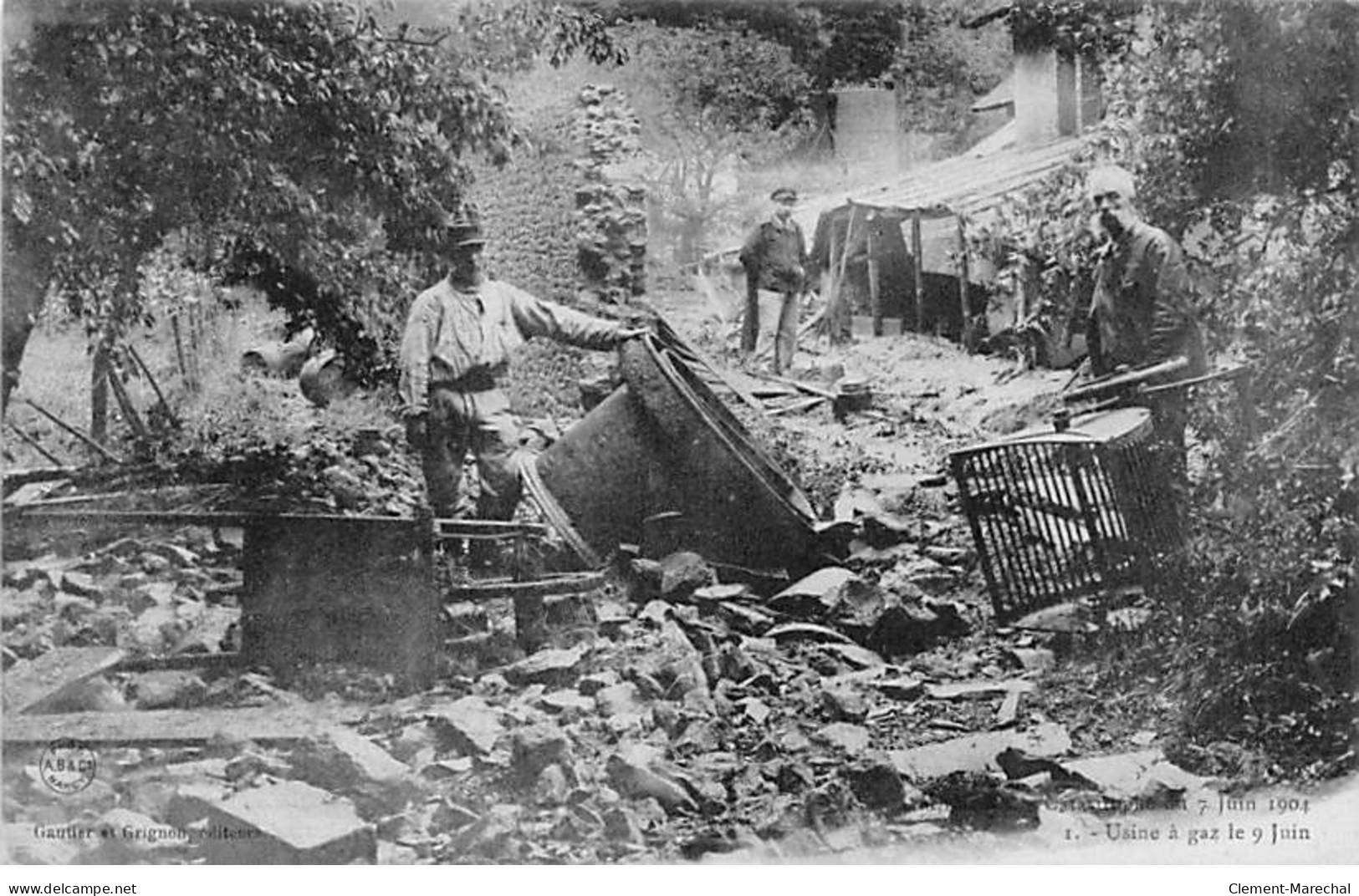 MAMERS - Usine à Gaz Le 9 Juin - Explosion 1904 - Très Bon état - Mamers
