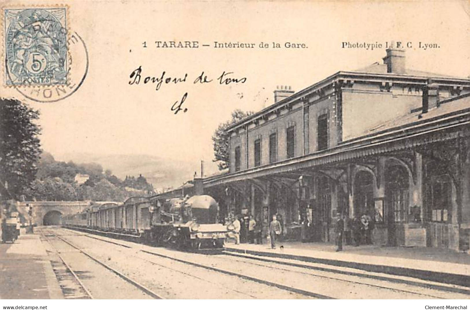 TARARE - Intérieur De La Gare - Très Bon état - Tarare