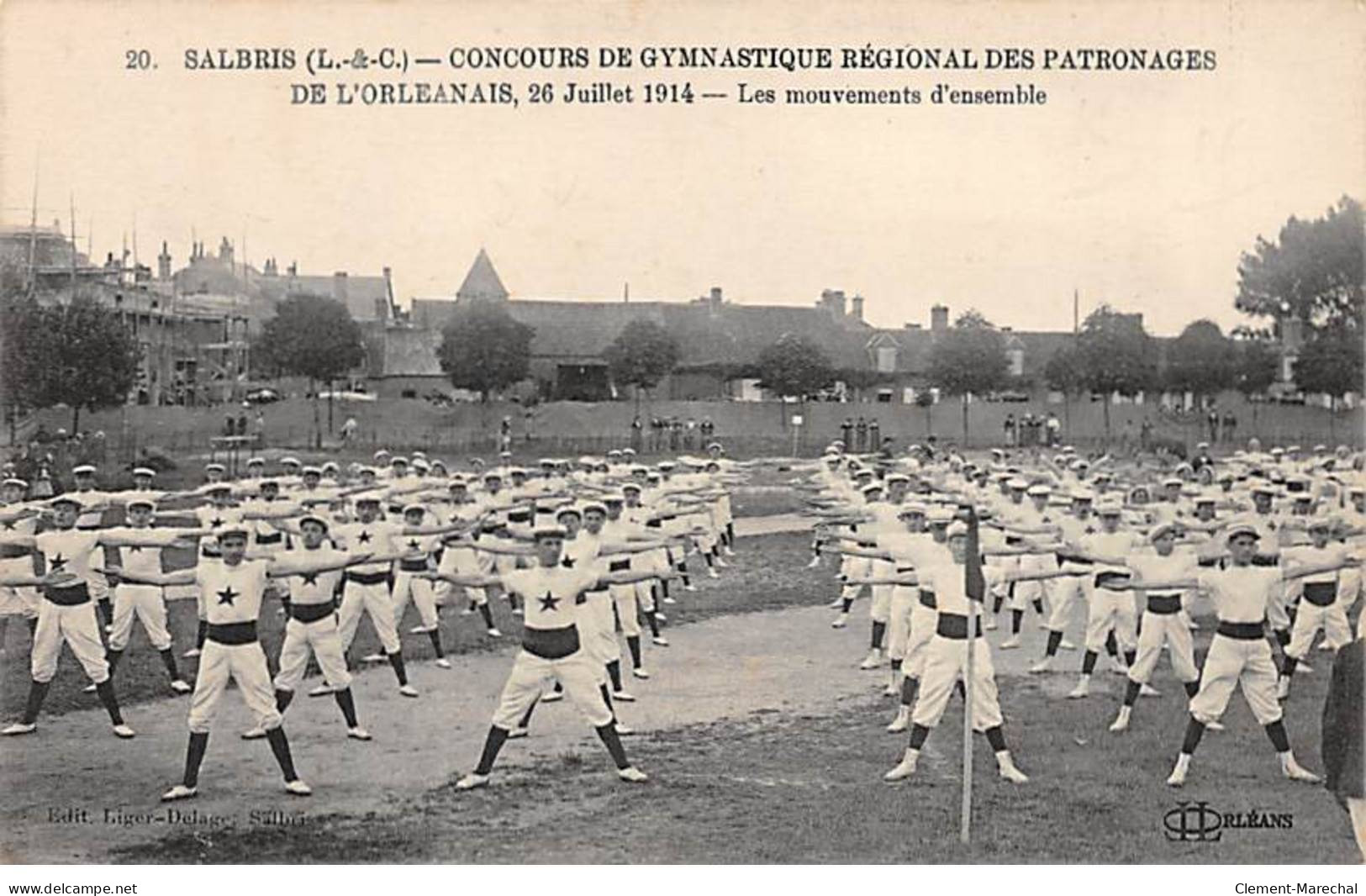 SALBRIS - Concours De Gymnastique Régional Des Patronages De L'Orléanais, 26 Juillet 1914 - Très Bon état - Salbris