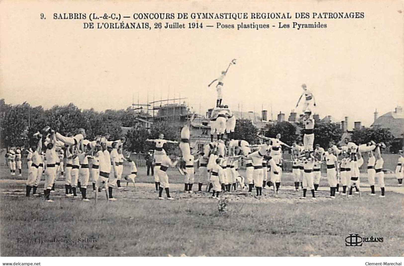 SALBRIS - Concours De Gymnastique Régional Des Patronages De L'Orléanais, 26 Juillet 1914 - Très Bon état - Salbris