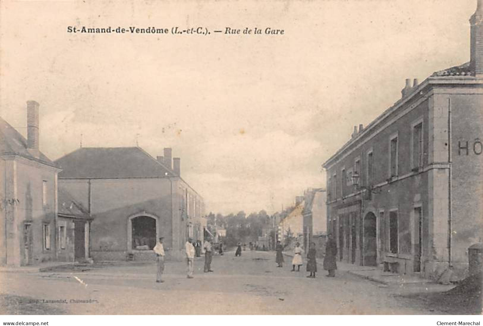 SAINT AMAND DE VENDOME - Rue De La Gare - Très Bon état - Saint Amand Longpre