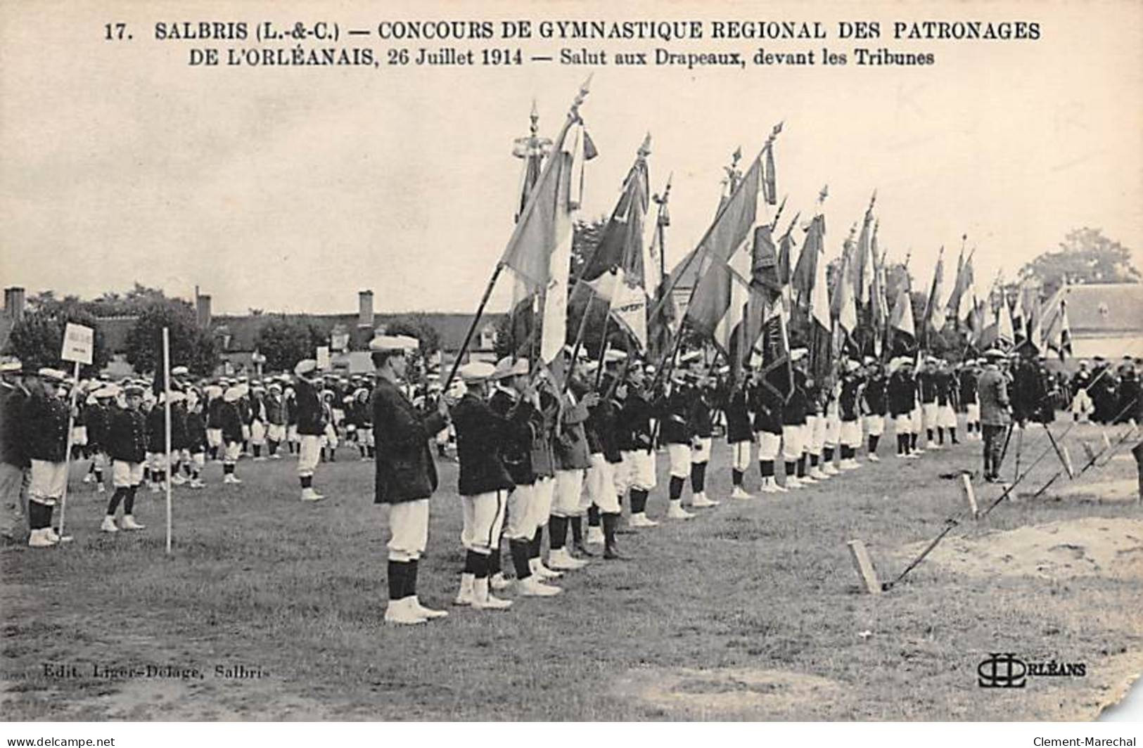 SALBRIS - Concours De Gymnastique Régional Des Patronages De L'Orléanais, 26 Juillet 1914 - Très Bon état - Salbris