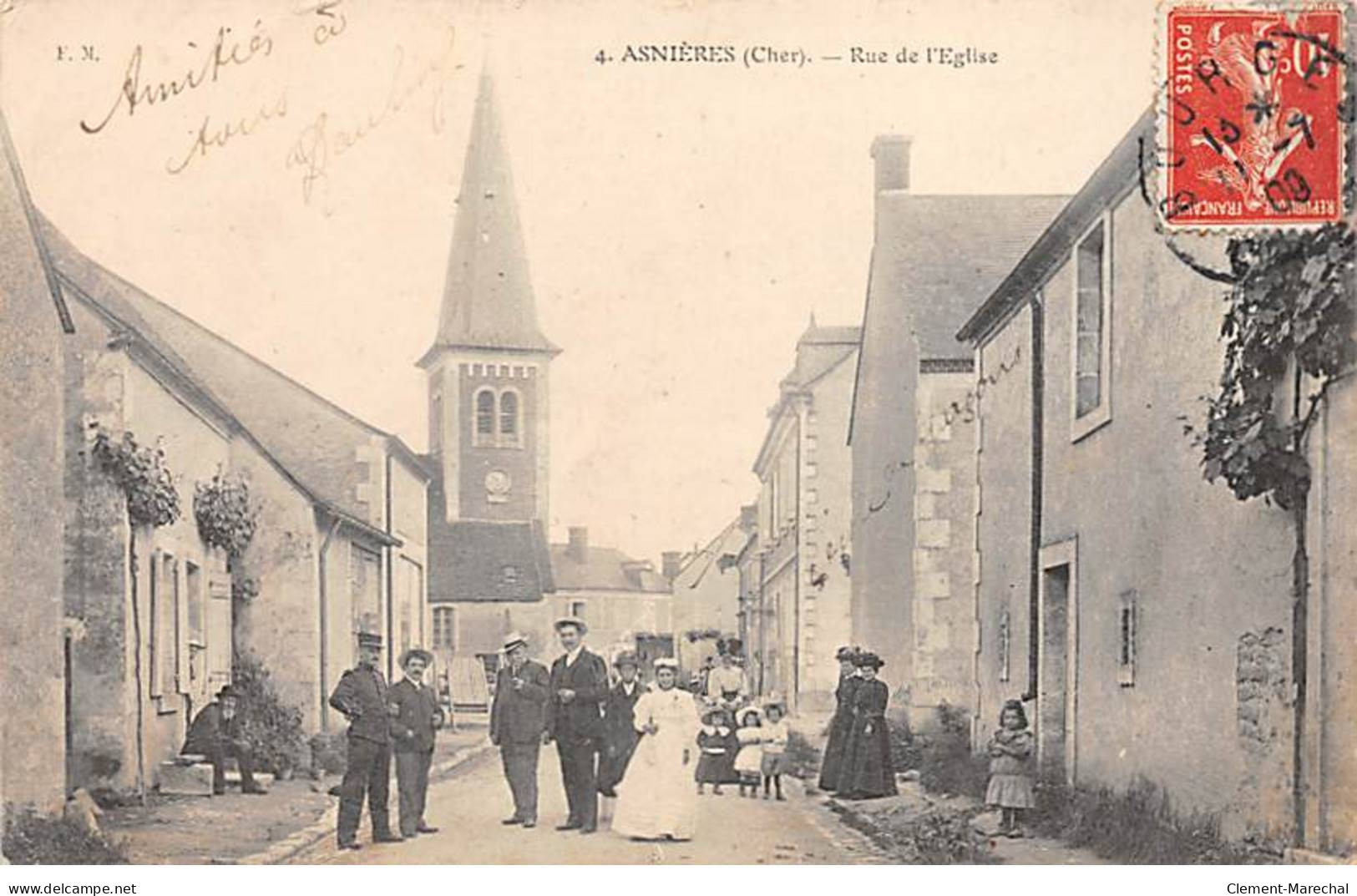 ASNIERES - Rue De L'Eglise - Très Bon état - Other & Unclassified