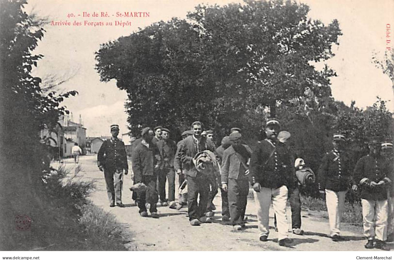 ILE DE RE - SAINT MARTIN - Arrivée Des Forçats Au Dépôt - Très Bon état - Saint-Martin-de-Ré