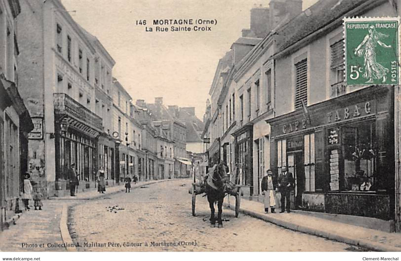 MORTAGNE - La Rue Sainte Croix - Très Bon état - Mortagne Au Perche