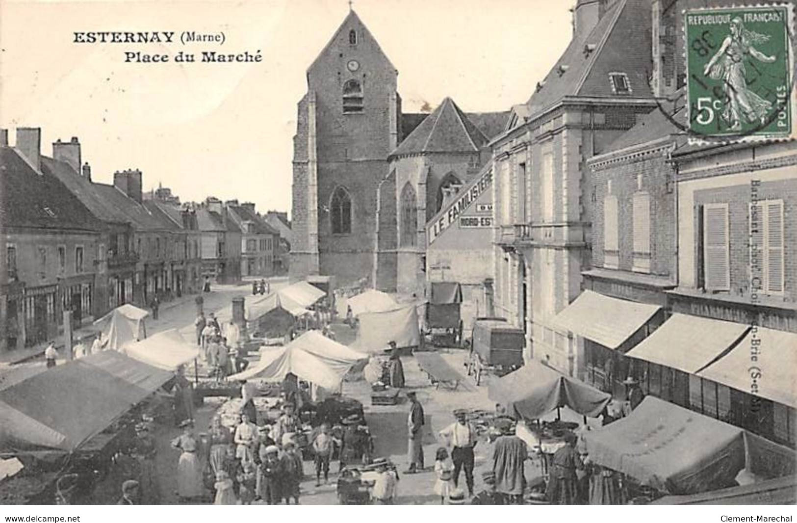 ESTERNAY - Place Du Marché - Très Bon état - Esternay