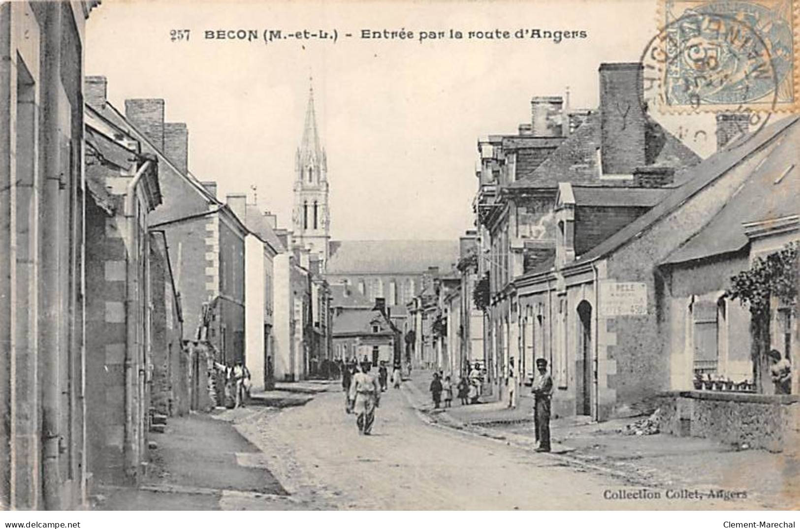 BECON - Entrée Par La Route D'Angers - Très Bon état - Autres & Non Classés