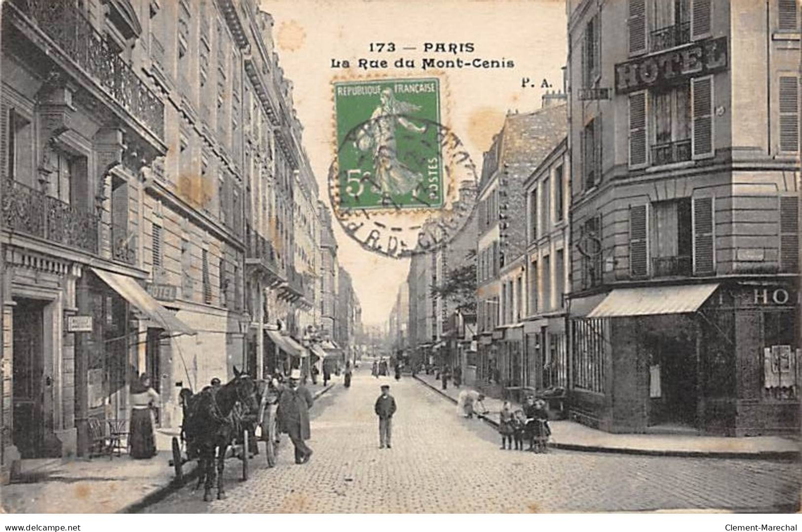 PARIS - La Rue Du Mont Cenis - Très Bon état - Arrondissement: 18