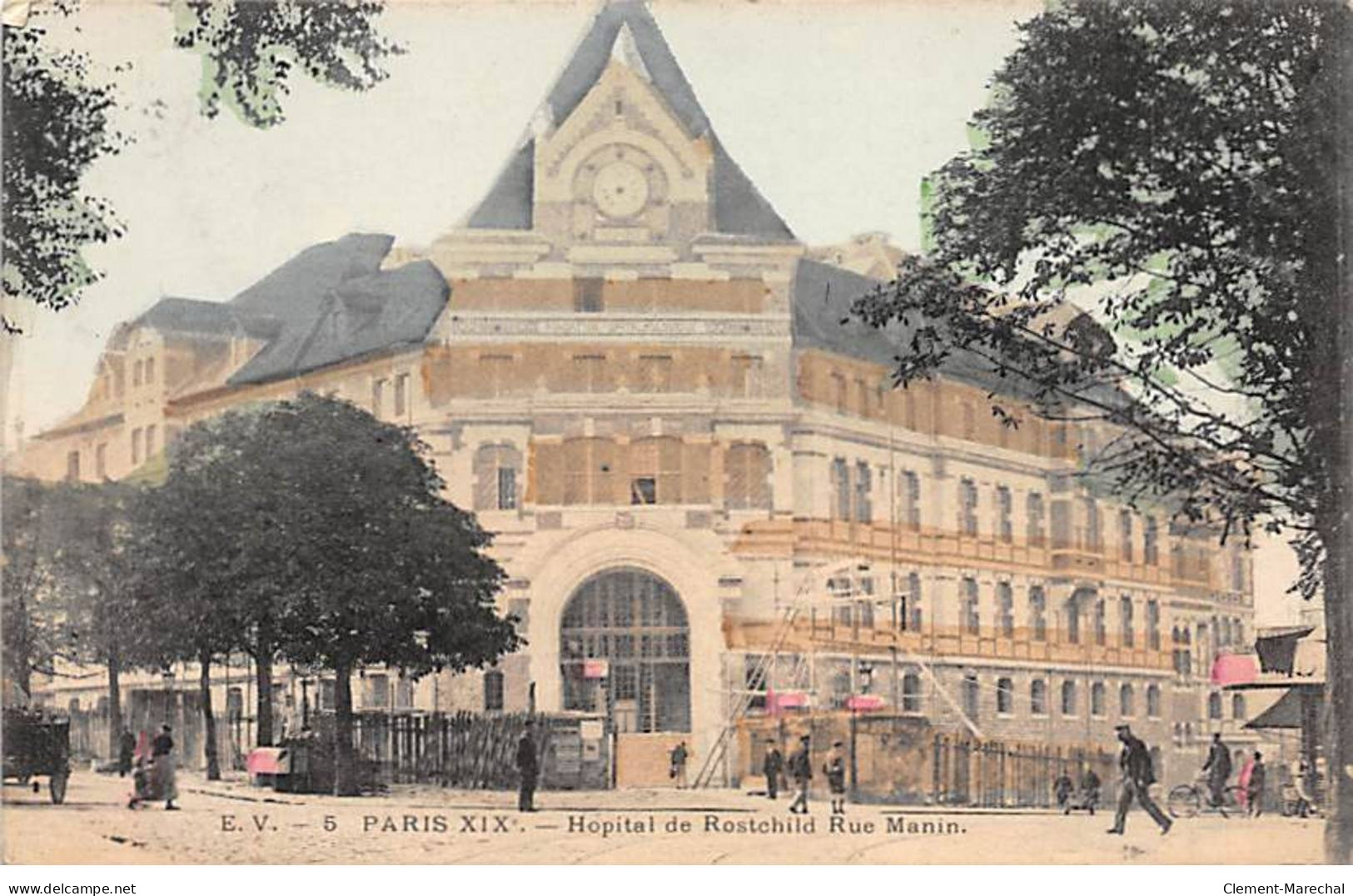 PARIS - Hôpital De Rostchild - Rue Manin - Très Bon état - Arrondissement: 19