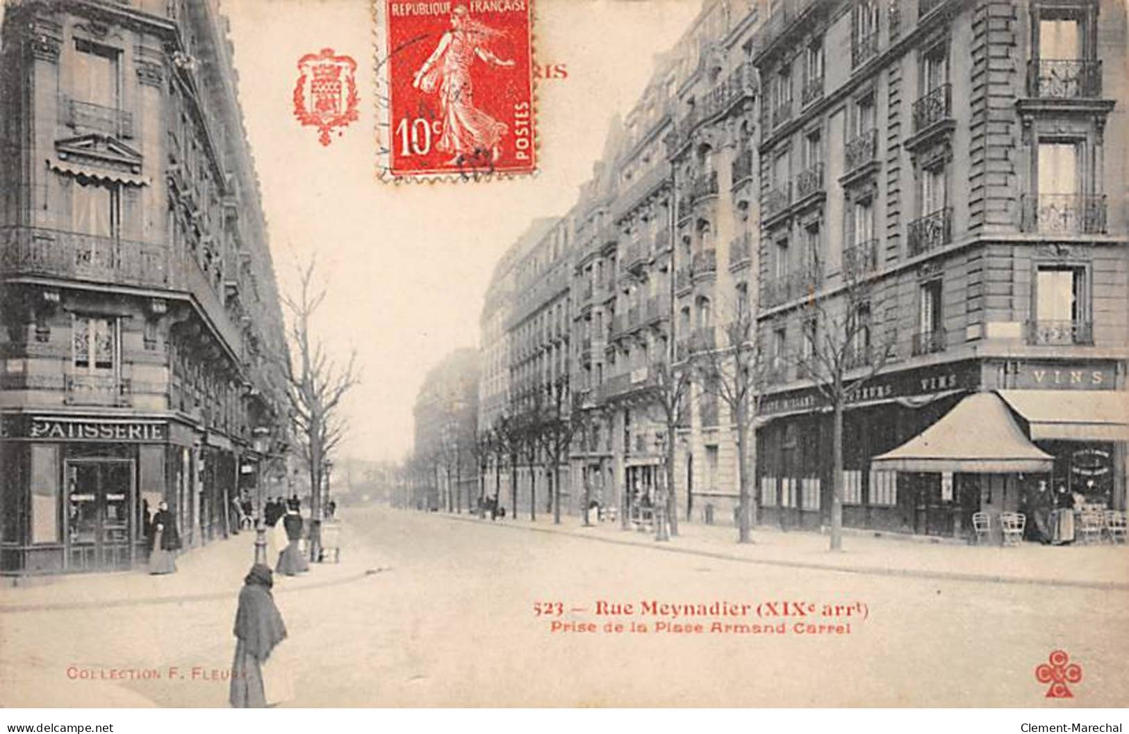 PARIS - Rue Meynadier - F. Fleury - Très Bon état - Arrondissement: 19