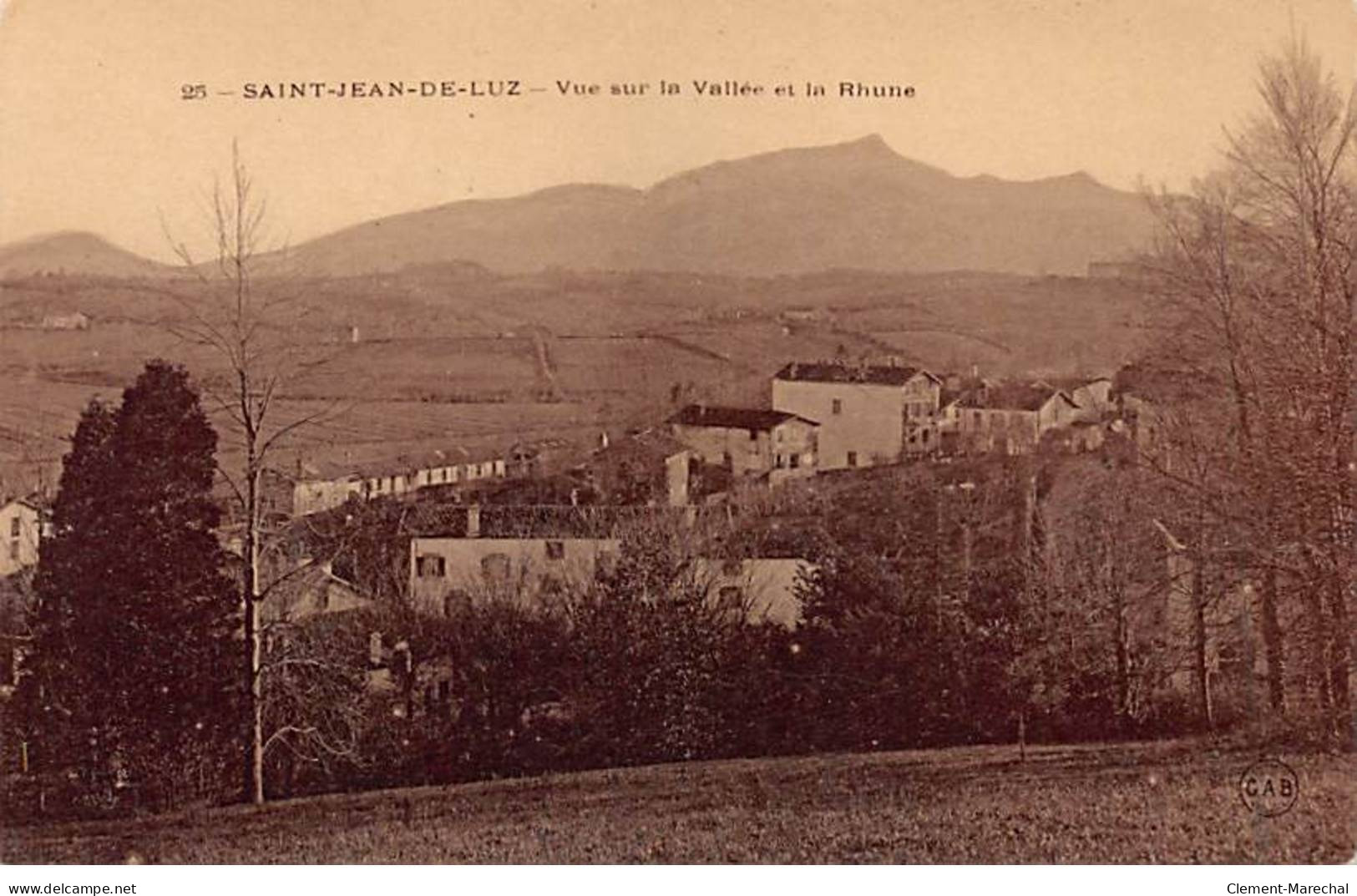SAINT JEAN DE LUZ - Vue Sur La Vallée Et La Rhune - Très Bon état - Saint Jean De Luz