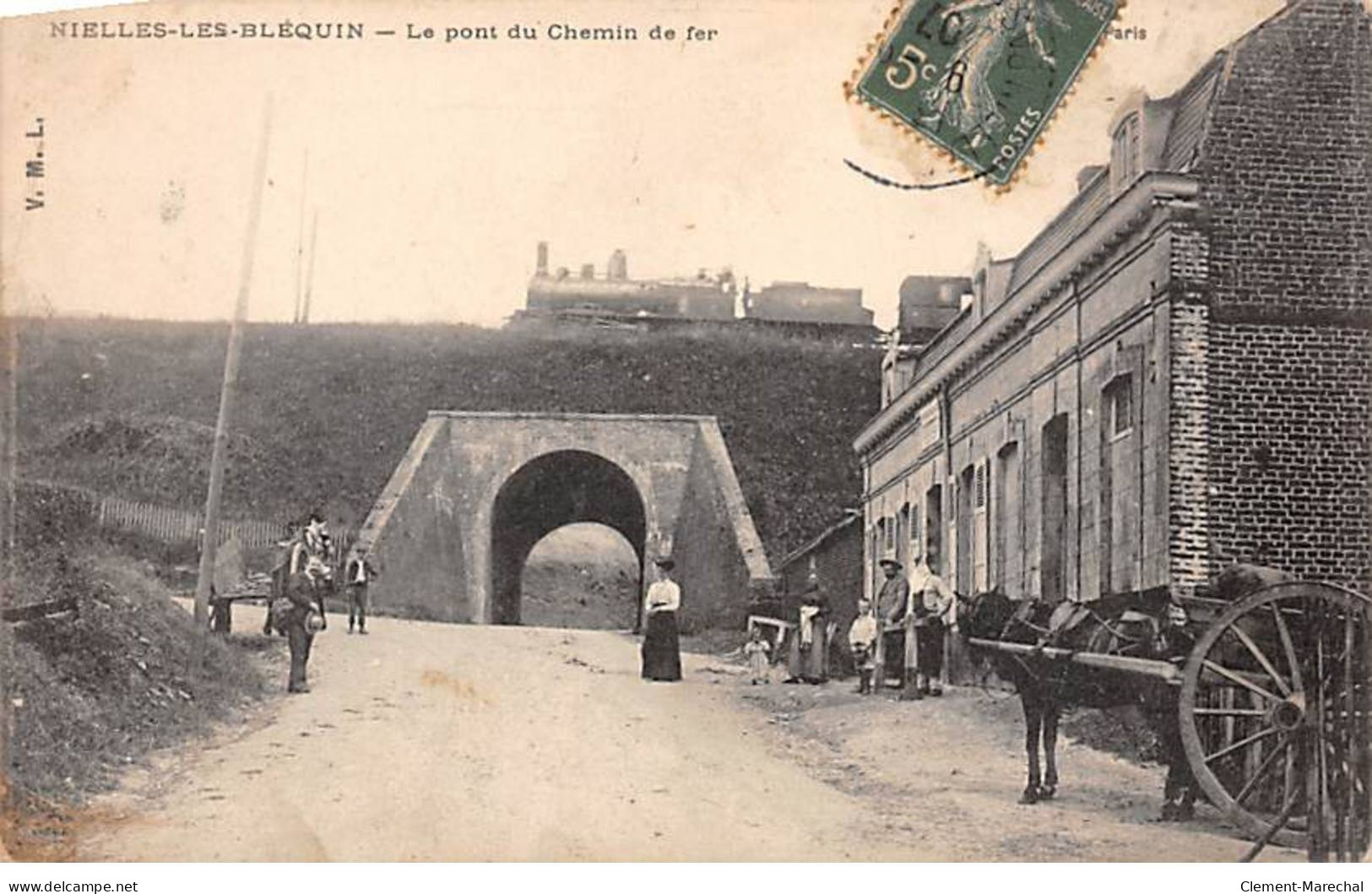 NIELLES LES BLEQUIN - Le Pont Du Chemin De Fer - Très Bon état - Autres & Non Classés