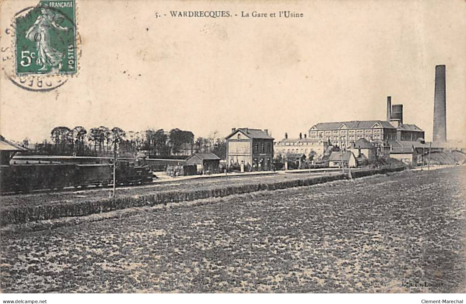WARDRECQUES - La Gare Et L'Usine - Très Bon état - Sonstige & Ohne Zuordnung