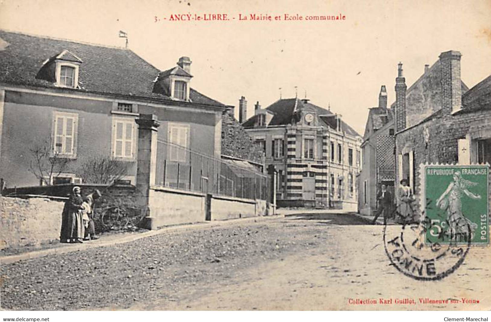 ANCY LE LIBRE - La Mairie Et Ecole Communale - Très Bon état - Ancy Le Franc